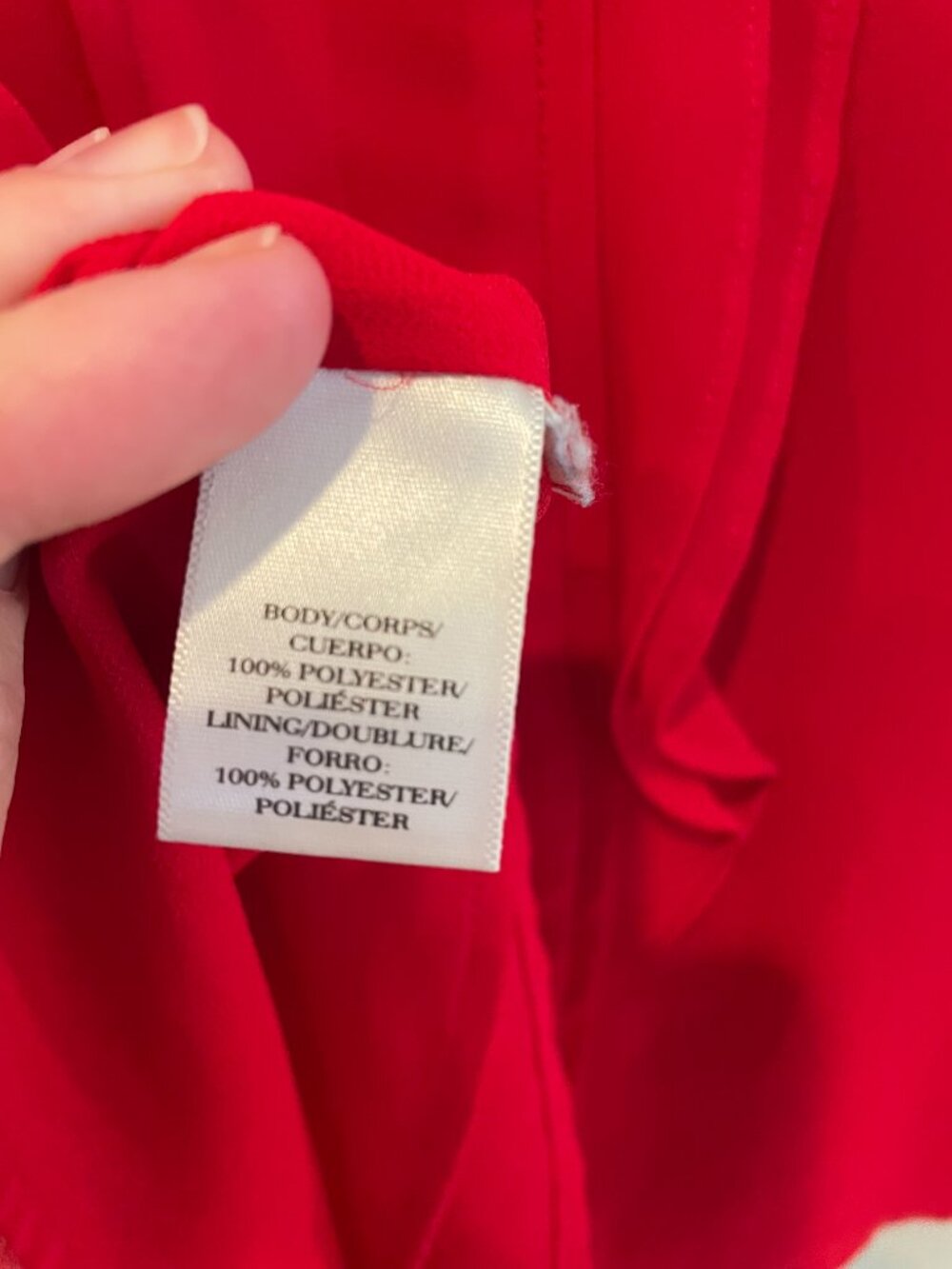 Ann Taylor Petite Red Sleeveless Ruffle Blouse Lined MP - Picture 2 of 5